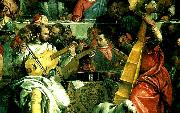 Paolo  Veronese a group of musicians oil painting